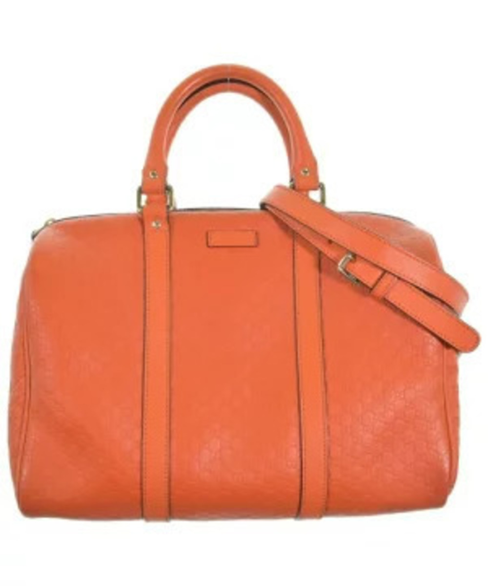 Gucci Guccissima Joy Boston bag embossed leather rolled Orange